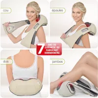 Donnerberg NM089 : Massage Shiatsu Chauffant pour Soulager Cou et Dos - Garantie 7 Ans!