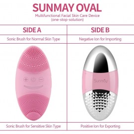 SUNMAY Oval, the facial cleansing device for SUNMAY Oval is an exfo...
