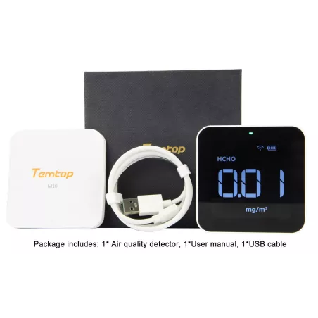 Temtop M10i: Moniteur de Qualité dAir Intérieur - Respirez un Air Sain !