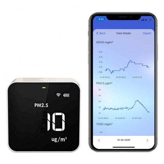Temtop M10i : Surveillance de la Qualité de l'Air Intelligente