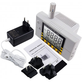 CO2 Monitor & Humidity Controller with NDIR Sensor - Home & Office