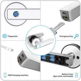 Tiffane Biometric Smart Lock – Fingerprint & Bluetooth Security