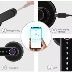 Laxre Serrure Intelligente Bluetooth à Empreinte Digitale: Sécurité et Simplicité pour Votre Maison