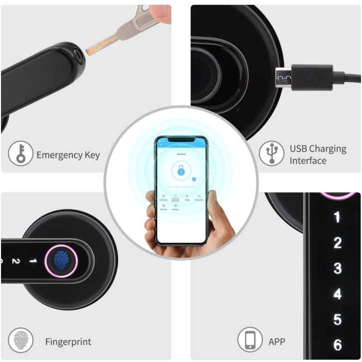 Laxre Serrure Intelligente Bluetooth à Empreinte Digitale: Sécurité et Simplicité pour Votre Maison