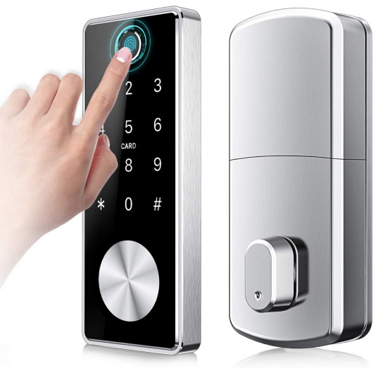 Smart Deadbolt by Nyboer: Touchscreen, Fingerprint, Wi-Fi Enabled