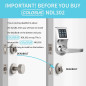 Colosus NDL302: Keyless Entry Smart Lock - Secure Your Home with PIN, RFID & Remote!