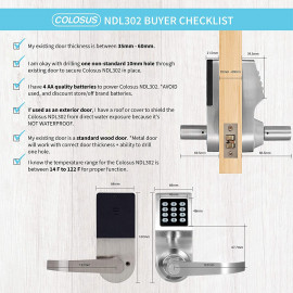 Colosus NDL302 Smart Lock: Keyless Entry and High Security