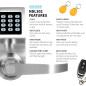 Colosus NDL302: Keyless Entry Smart Lock - Secure Your Home with PIN, RFID & Remote!