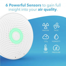 Smart Indoor Air Monitor - Airthings Wave Plus Radon Detector