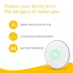 Airthings 2950 Wave, un détecteur de radon intelligent
