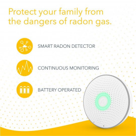 Détection de Radon Intelligente - Moniteur Airthings Wave 2ème Gén