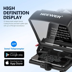 Neewer X1, the mini portable teleprompter