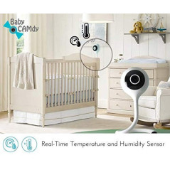 Baby CAMdy: Surveillance Bébé HD avec Audio Bidirectionnel & Vision Nocturne - Tranquillité dEsprit Garantie!