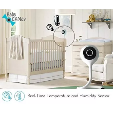 Baby CAMdy: Surveillance Bébé HD avec Audio Bidirectionnel & Vision Nocturne - Tranquillité dEsprit Garantie!