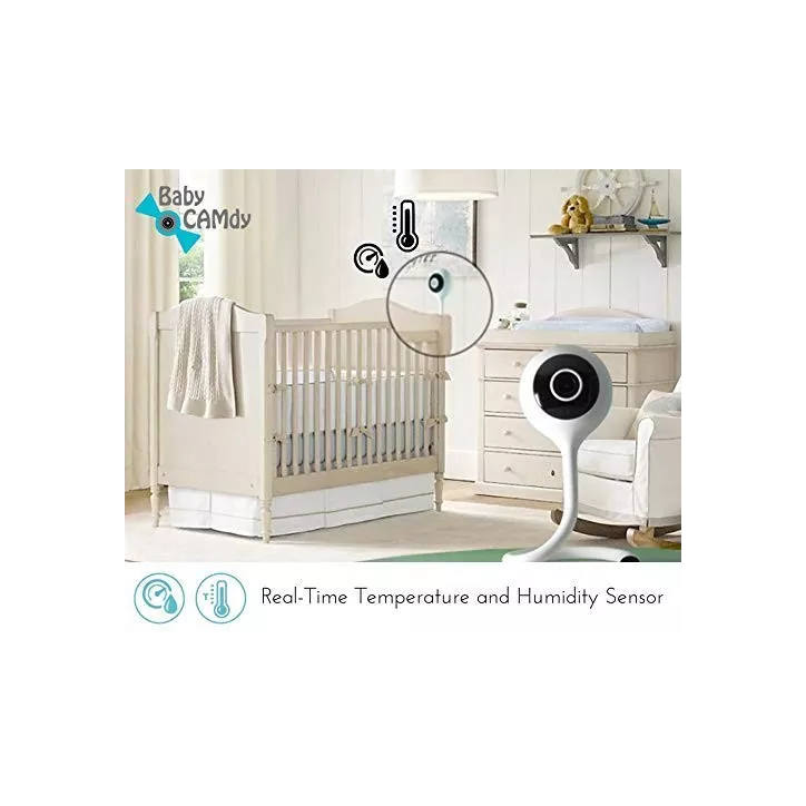 Baby CAMdy: Surveillance Bébé HD avec Audio Bidirectionnel & Vision Nocturne - Tranquillité dEsprit Garantie!