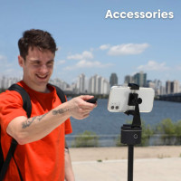 Pivo Pod Silver: Auto-Tracking Smartphone Mount - Capture Every Move!