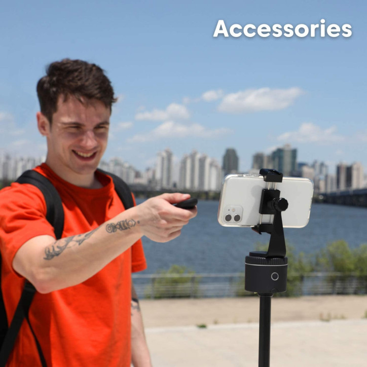 Pivo Pod Silver: Auto-Tracking Smartphone Mount - Capture Every Move!