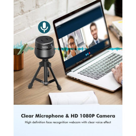 Auto-Tracking 1080P Webcam for Clear, Professional Video