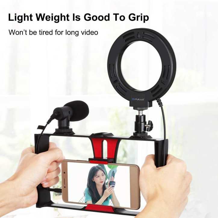 PULUZ Smartphone Video Kit: Pro Audio & Lighting for Mobile Filmmaking!