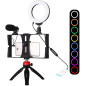 PULUZ Smartphone Video Kit: Pro Audio & Lighting for Mobile Filmmaking!