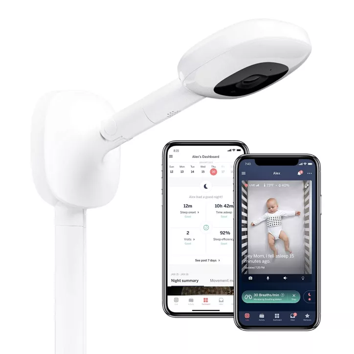 Nanit Pro : Moniteur Bébé HD avec Suivi Respiratoire - Veillez sur Bébé en Toute Sécurité!