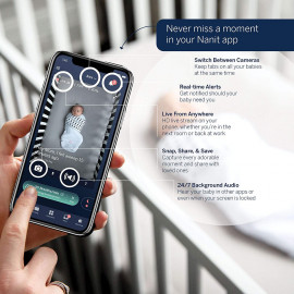 Moniteur Bébé Nanit Pro : Expérience de Visionnage Sécurisée, HD