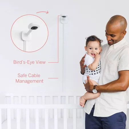 Nanit Pro: Système de Surveillance Bébé Complet – Sommeil, Respiration & Croissance en HD