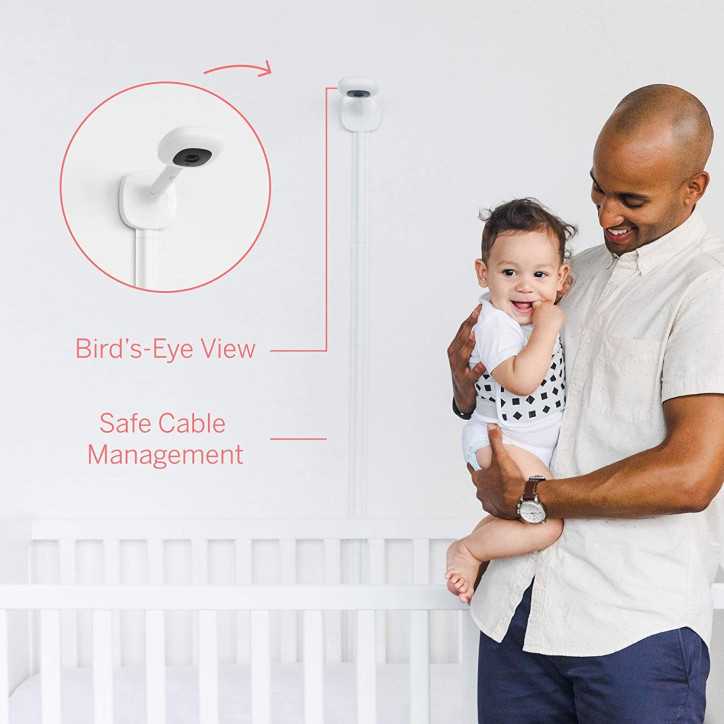 Nanit Pro: Système de Surveillance Bébé Complet – Sommeil, Respiration & Croissance en HD