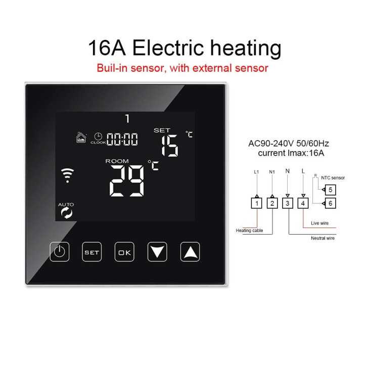 KETOTEK Thermostat Chauffage au Sol Électrique: Contrôle WiFi, Programmation Facile - Confort et Économies !