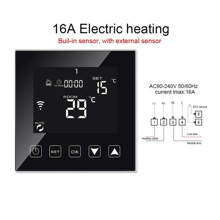 KETOTEK WiFi Underfloor Heating Thermostat: Smart Digital Control for Ultimate Comfort & Savings