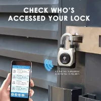 eGeeTouch Cadenas Bluetooth Extérieur Intelligent: Sécurité Connectée & Étanche
