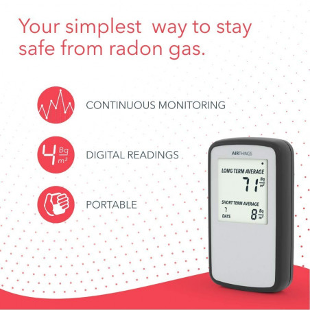 Airthings Corentium Home, the radon gas detector