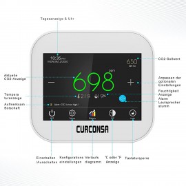 Moniteur de Qualité de l'Air CURCONSA - Contrôle Climatique Avancé