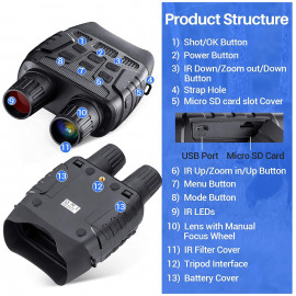 BNISE Night Vision Binoculars - See Clearly in the Dark