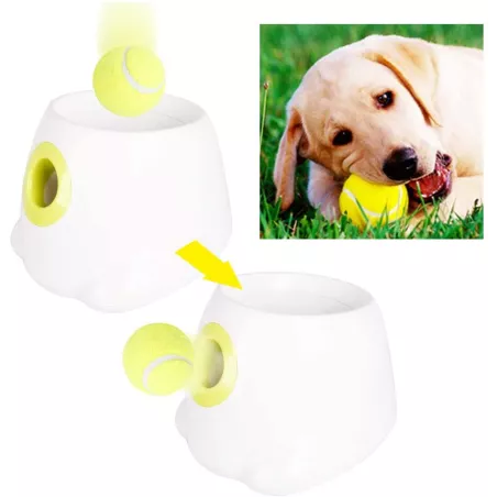 Lanceur de Balles Automatique AFP : Divertissement Infini pour Votre Chien ! 3 Distances, Inclus 3 Balles