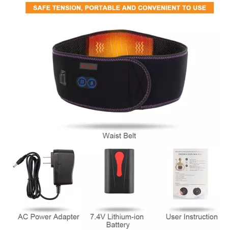 Ceinture Chauffante Dorsale Massante HUNT HEAT : Soulagement Douleur & Relaxation Personnalisée