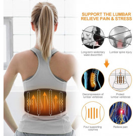 Relief from Back Pain with Heating & Massage Pad