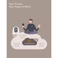 Nooie Caméra 360°: Sécurité Intelligente, Vision Nocturne & Suivi Mouvement, Idéale Maison
