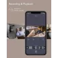 Nooie Caméra 360°: Sécurité Intelligente, Vision Nocturne & Suivi Mouvement, Idéale Maison