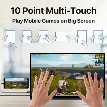 Cocopar UltraSharp 4K: Écran Portable 15.6 HDR Tactile Rotatif - Image Immersive & Productivité Mobile!