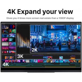 15.6'' 4K HDR Touchscreen Monitor with Auto-Rotate and Kickstand