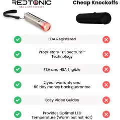 RedTonic LED : Soulagement Douleur & Récupération Musculaire - Thérapie par Lumière Rouge Avancée