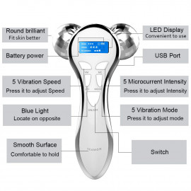 Rouleau Yeamon 4D : Contourage Facial Avancé & Anti-Âge