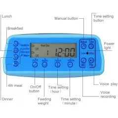 Distributeur Automatique Iseebiz 3L: Nourriture Programmée et Voix Personnalisée pour Chat et Chien