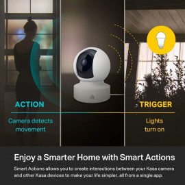 Caméra de sécurité Kasa Smart Home : Vidéo HD, Détection de Mouvement, Audio Bidirectionnel