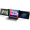 Vodzsla, two laptop monitors