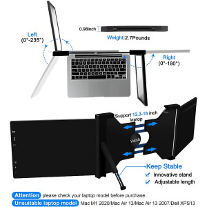 Vodzsla, two laptop monitors