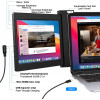 Vodzsla, two laptop monitors