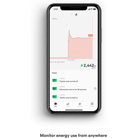 Sense Energy Monitor, electricity consumption monitoring