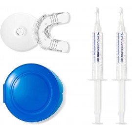 AuraGlow Teeth Whitening Kit - LED Light for Faster Results